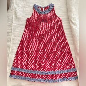 Vive la Fete Ole Miss Red Polka Dot dress size 6 NWOT